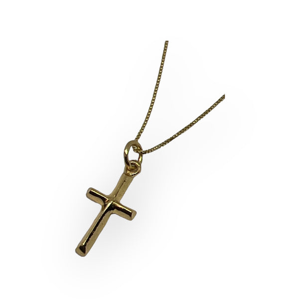 Simple Gold Cross Necklace