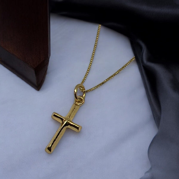 Simple Gold Cross Necklace