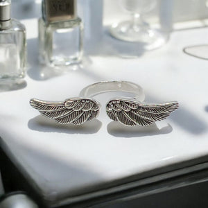 Open Wings Sterling Silver Ring