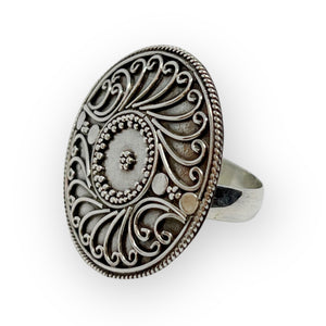 Pin Wheel Sterling Silver Ring
