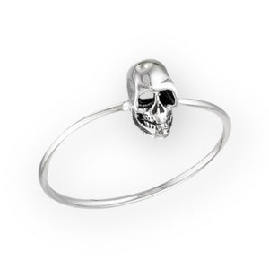 Cute Skull Sterling Silver Ring