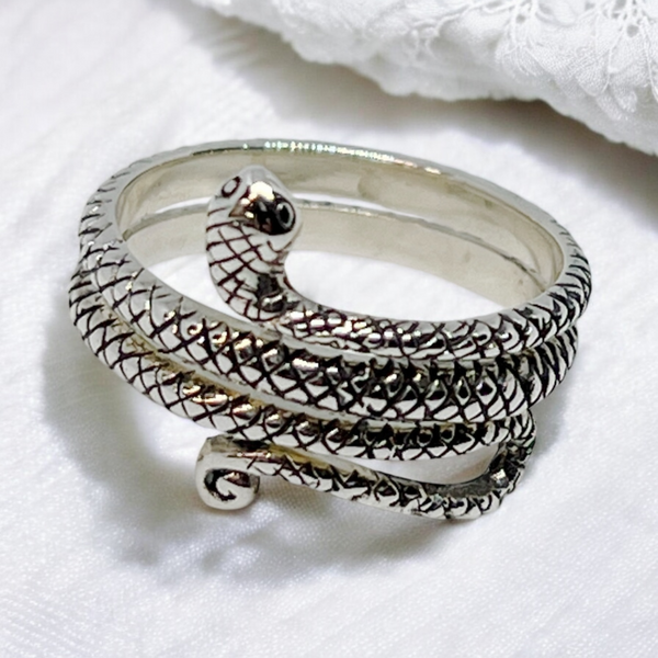 Snake Sterling Silver Ring