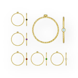 14k Gold Fill Zircon Solitaire Ring