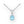 Gemstone Solitaire Sterling Silver Necklace