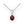 Gemstone Solitaire Sterling Silver Necklace