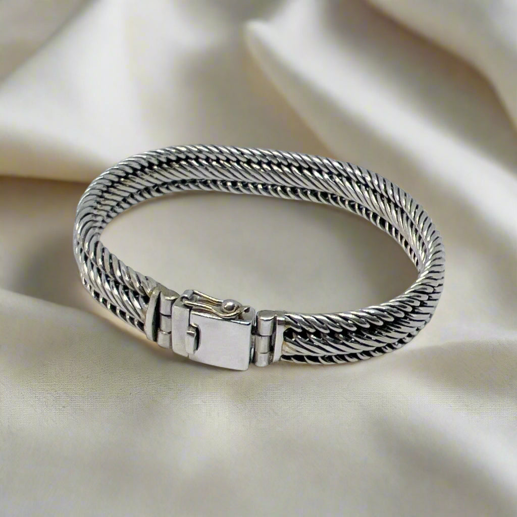 Sterling Silver Braided Bracelet 8 outlets