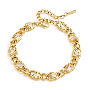 Triangle Zircon Tennis Bracelet