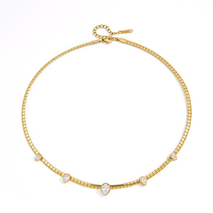Marquise Zircon Choker Necklace