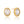 Hammered Bezel Heart Teardrop Stud