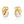 Everyday Hoop Earring White