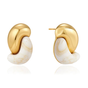 Everyday Hoop Earring White