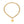 Gold-tone rounded link-chain necklace with a polished five-point star pendant and lobster clasp