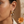 Clear stone triple-hoop earrings lifestyle