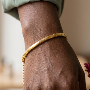 Closer Snake Chain Bracelet lifestyle image