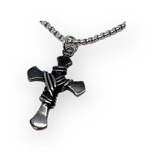 Wrapped Cross Necklace