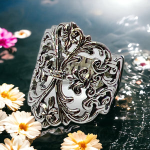 Royal Filigree Band Sterling Silver Ring