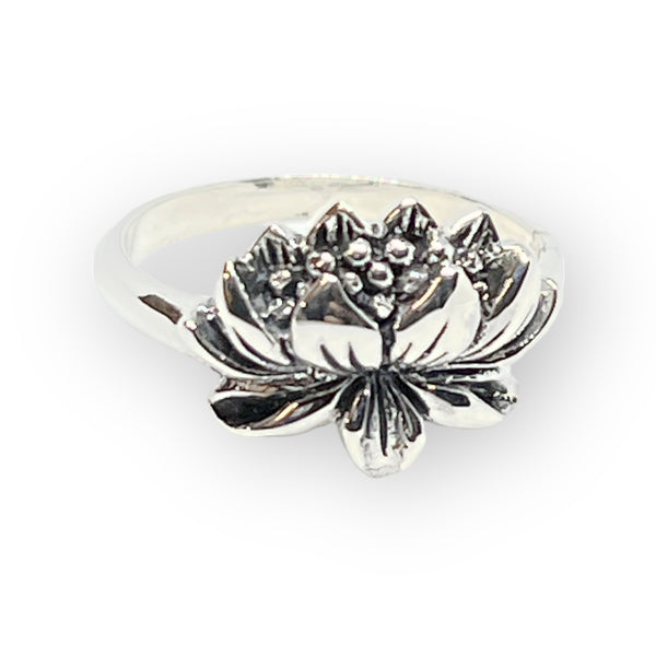 Devotion Lotus Sterling Silver Ring