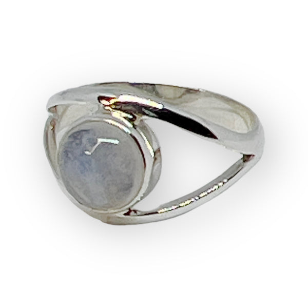 Bold Moonstone Sterling Silver Ring