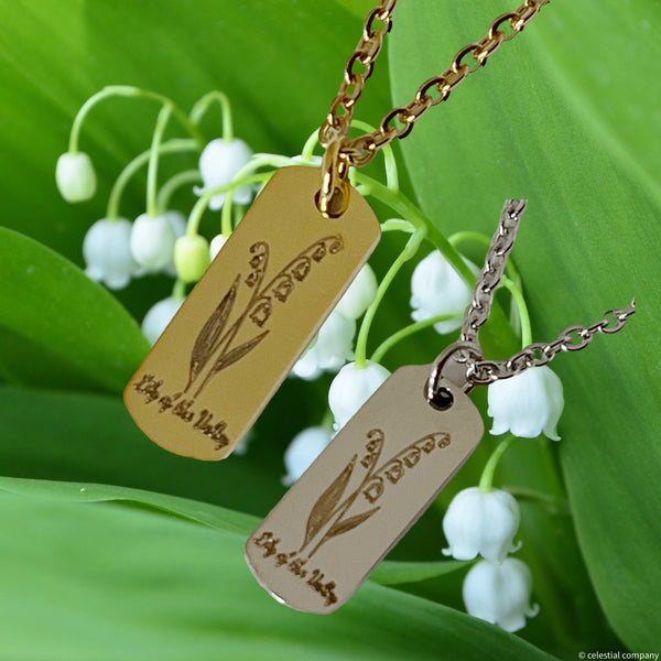 Engraved Flower Necklace