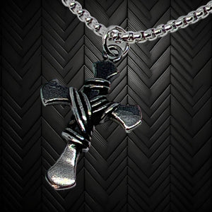 Wrapped Cross Necklace