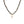 Spotted Beaded Teardrop Pendant Necklace on a white background