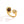 Brown & Cream Stone Open Ring on a white background