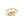 Peach & Clear Stone Open Ring on a white background