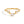 Triple Heart Clear Stone Ring - Size 7 on a white background