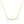 Five-Stone Curved Bar Necklace on a white background