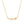 Clear Stone Bubble Bar Necklace on a white background