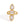 Clear Stone Triple-Shape Ring on a white background