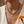 Spotted beaded teardrop necklace lifestyle