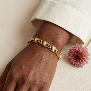 Triangle Zircon Tennis Bracelet lifestyle image