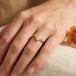 Triple Heart ring lifestyle for sizes 6, 7 and 8