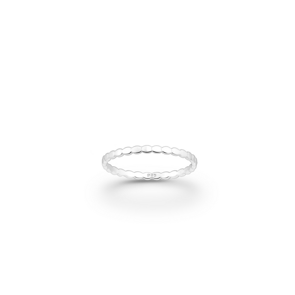 Flat Ovals Sterling Silver Band Ring