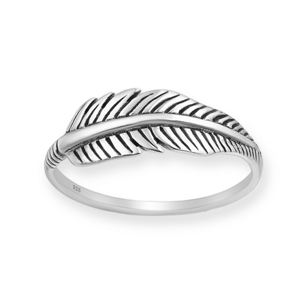 Feather Sterling Silver Ring