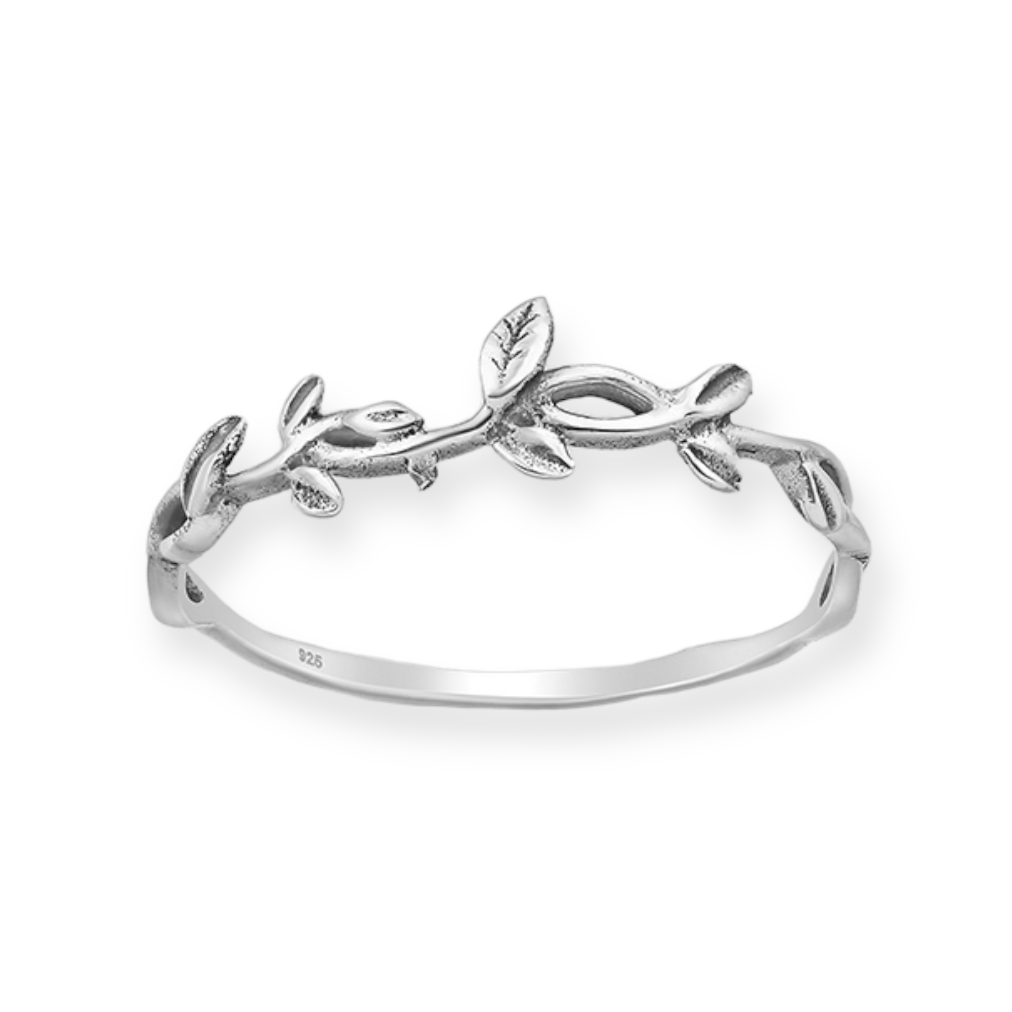 Little Leaf Sterling Silver Ring Simple Natural Design