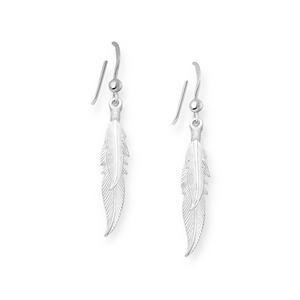 Feather Sterling Silver Earrings