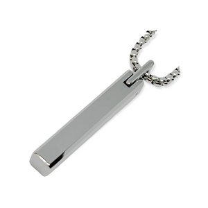 Column Tungsten Carbide Necklace