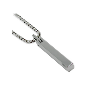 Column Tungsten Carbide Necklace
