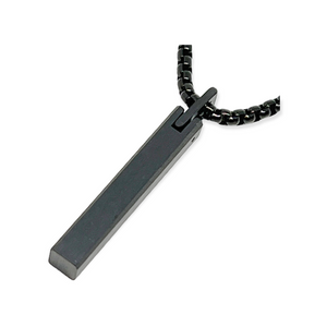 Column Tungsten Carbide Necklace