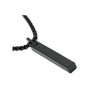 Column Tungsten Carbide Necklace