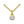 Golden CZ Birthstone Necklace