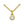 Golden CZ Birthstone Necklace