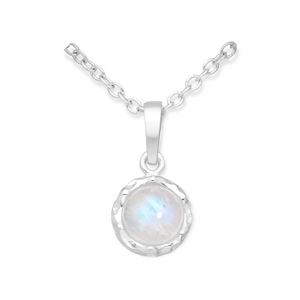 Sculpted Gemstone Pendant Necklace