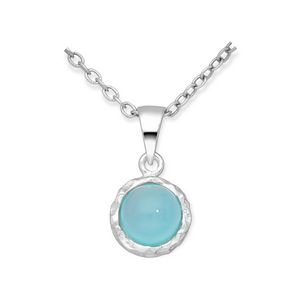 Sculpted Gemstone Pendant Necklace