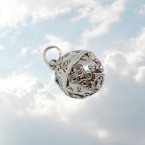 Silver Bells 12mm Pendant Necklace