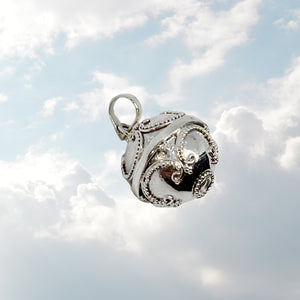 Silver Bells 12mm Pendant Necklace