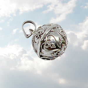 Silver Bells 12mm Pendant Necklace