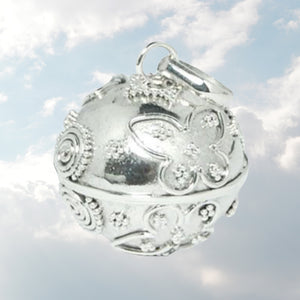 Silver Bells 12mm Pendant Necklace